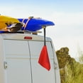 thumbnail image 3 of 2pcs Kayak Tow Flags Red Safety Hooked Kayak Flag for Boat Canoe Trailer Safety Warning, 3 of 8