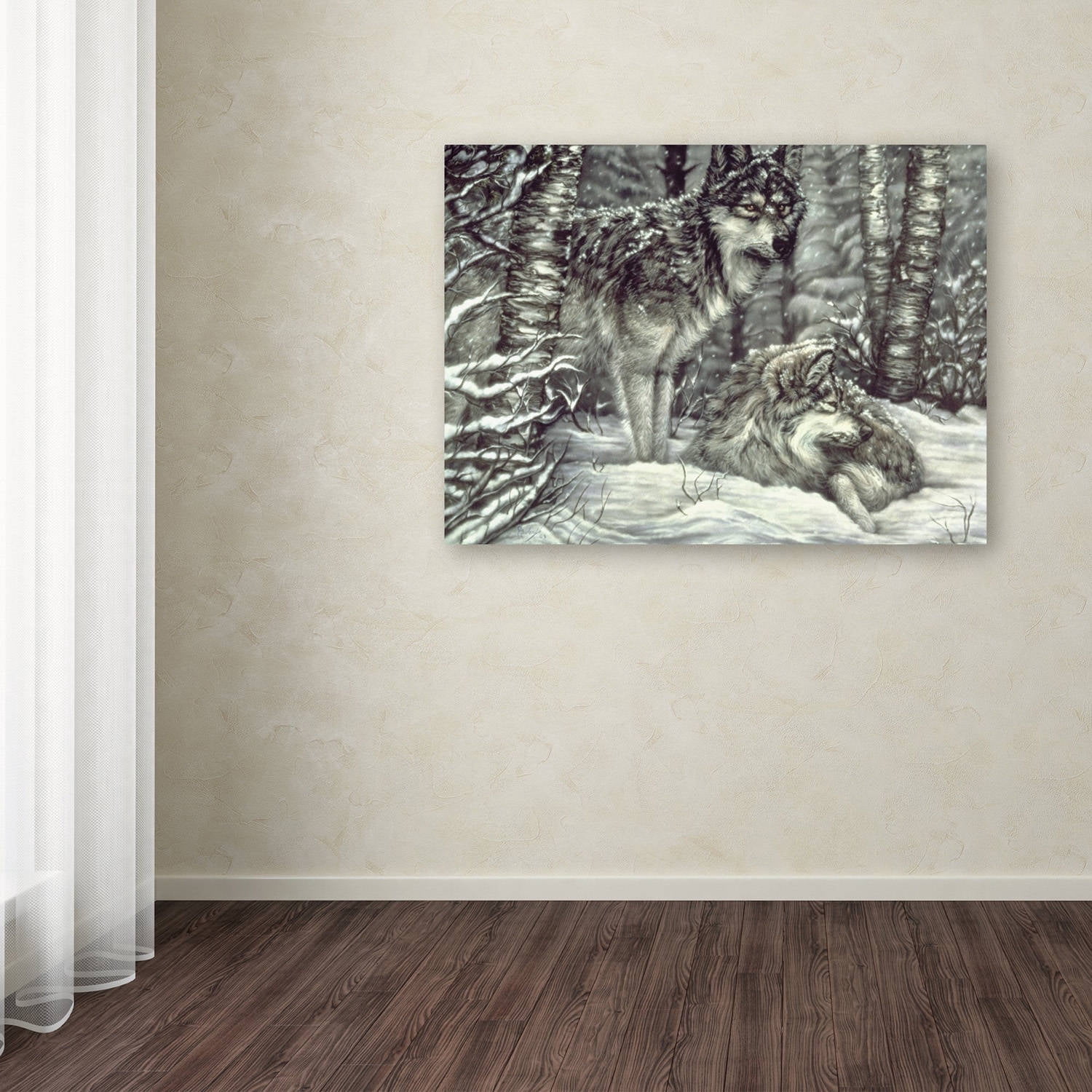 Trademark Fine Art 'Bedding Down' Canvas Art by Jenny Newland