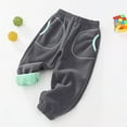 thumbnail image 2 of Povozer Toddler Baby Boys Girls Sweatpants Elastic Waist Bottom Pants(Green,18-24 Months), 2 of 6