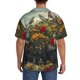 thumbnail image 3 of Fotbe Floral Rhino With Birds Camisa Estampada de Manga Corta para Hombre, Casual de Verano, Estilo Playero, Sin Arrugas-Small, 3 of 5