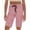 Pink, variant on Hurxie Women's Cargo Shorts Quick Dry Athletic Shorts Lightweight Running Summer Hiking Shorts with Pockets White,L
