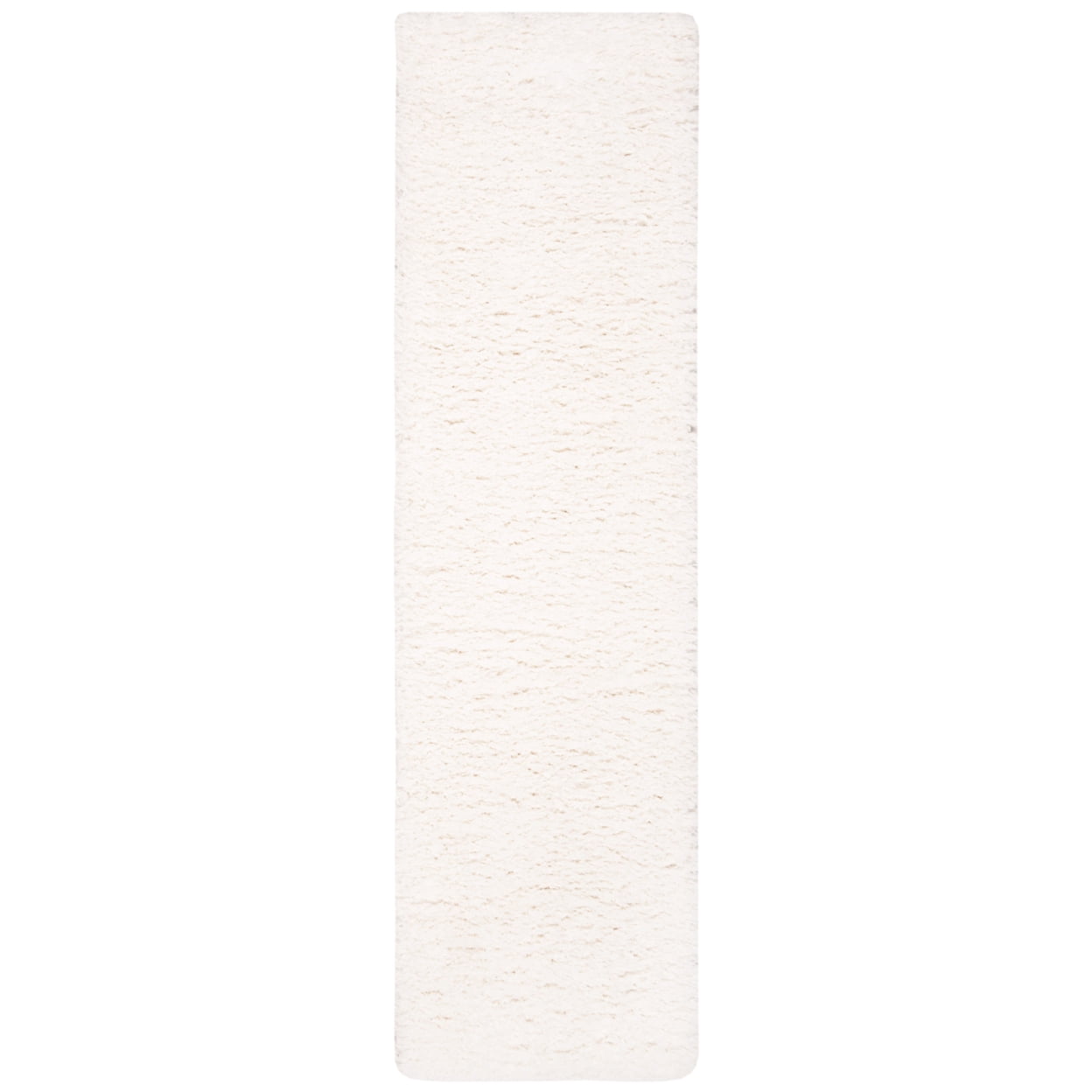 SAFAVIEH Flokati Lavena Solid Polyester Shag Area Rug, Ivory, 5'3" x 7'6"