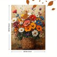 thumbnail image 3 of Qisvanset 12x16 Inch 2D Flat Framed Canvas Art, Cream Blue Vintage Butterfly Floral Boho Bedroom Home Wall Art, 3 of 5