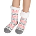 thumbnail image 2 of 3 Pairs Warm Slipper Socks Christmas Fuzzy Socks Non Slip Soft Fluffy Cozy Fleece Lining Home Socks, 2 of 6