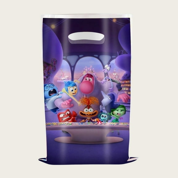 40Pcs Inside Out Anime Cartoon Party Favor Gift Bags with Handle - Kids Birthday Goodie Bags for Candy, Themed Party Decorations Supplies