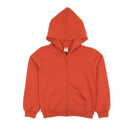 Leveret Kids & Toddler Boys Girls Sweatshirt Hoodie Jacket Variety of Colors (Size 2-14 Years) (Orange, 8 Years)