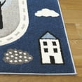 thumbnail image 3 of SAFAVIEH Carousel Kids Roadmap to Home Area Rug, Gray/Blue, 8' x 10', 3 of 10