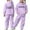 Purple, variant on WOYY Toddler Girls Sweat Suit -Lined Hoodie Pants Casual Active Outfits, Sizes 2-3T