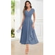 thumbnail image 3 of Vestido HYY Chiffon para la madre del novio, talla grande, rojo 22W, 3 of 7