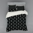 thumbnail image 2 of Ambesonne Tropical Bedding Set 3 Pcs, Monochrome Pineapples, Twin, Black and White, 2 of 3
