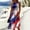 Blue, variant on KLHDSF 250 Anniversary USA Merchandise Elegant Dresses For Women Sleeveless Round Neck Summer Dress White L
