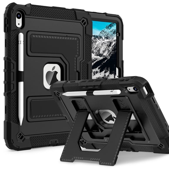 Case For iPad (A16) 11th 10th Generation 11 inch 10.9 inch (2025/2022) Shockproof Heavy Duty Stand Cover with Built-in Stand & Pencil Holder & Shoulder Strap