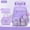 Purple, variant on 3 PCS School Backpacks for College Teen Cute Girlish Middle High School Bookbag Large Capacity Lightweight Daypack for Students