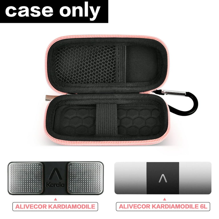 Heart Monitor Case Compatible with AliveCor Kardia Mobile ECG/for  KardiaMobile 6L for Apple and Android Device - CASE ONLY (Black)