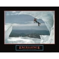 thumbnail image 2 of Frontline 14x12 Gold Ornate Wood Framed with Double Matting Museum Art Print Titled - Excellence - Ice Climber, 2 of 4