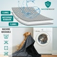 thumbnail image 4 of PetAmi Waterproof Dog Blanket, Leakproof Puppy Blanket for Medium Large Dogs, Furniture Sofa Couch Cover Protector, Fleece Pet Throw Indoor Cat Kitten, Reversible Washable Soft Plush, 40x60 Black Gray, 4 of 7