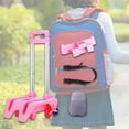 thumbnail image 6 of JISADER Backpack Trolley Compact Smoothly Luggage Cart for Bags Boxes Travel Luggage Raised Pink, 6 of 9