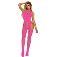 thumbnail image 2 of Gibobby Lencería sexy para mujer Día de San Valentín Mujeres Bodystockings Ropa interior Pijama abierto Perspectiva Íntimos(Rosa caliente, Talla única), 2 of 5
