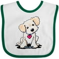 thumbnail image 3 of Inktastic Cream Doodle Pup Boys or Girls Baby Bib, 3 of 4