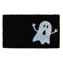 Calloway Mills Black/White Ghost Outdoor Doormat 17" x 29"