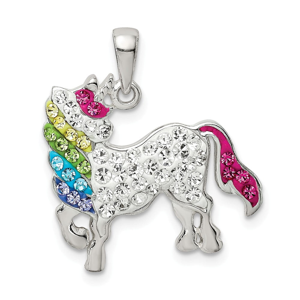 Sterling silver unicorn pendant Clearance