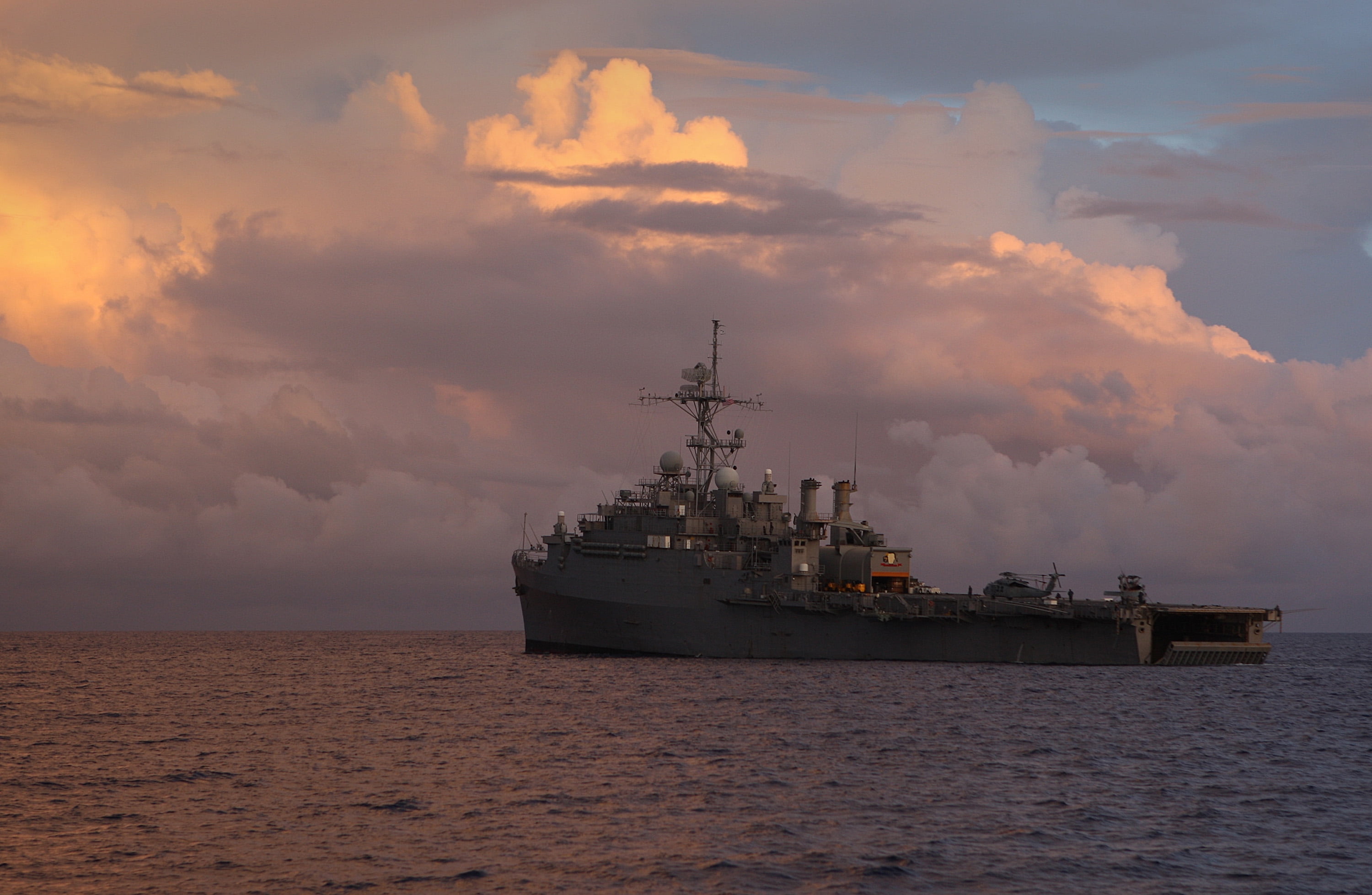 USS CLEVELAND LPD 7 Photo Canvas Print USN Navy Ship