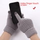 thumbnail image 1 of Guantes de punto de lana cálidos para estudiantes con pantalla táctil a prueba de frío y forro polar con estampado de piña para pareja de mujeres para otoño e invierno, 1 of 5