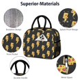 thumbnail image 4 of Lunch Bag Lunch Box for Women Reusable Insulated Lunch Bags,Water-Resistant Pizza Lightning Bolts Black Backdrop Cooler Lunch Tote Bag, Large Capacity for Work Travel Picnic, 4 of 6