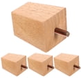 thumbnail image 4 of 4pcs Wooden Furniture Legs Cube Couch Legs Coffee Table Dresser Replacement Legs, 4 of 8
