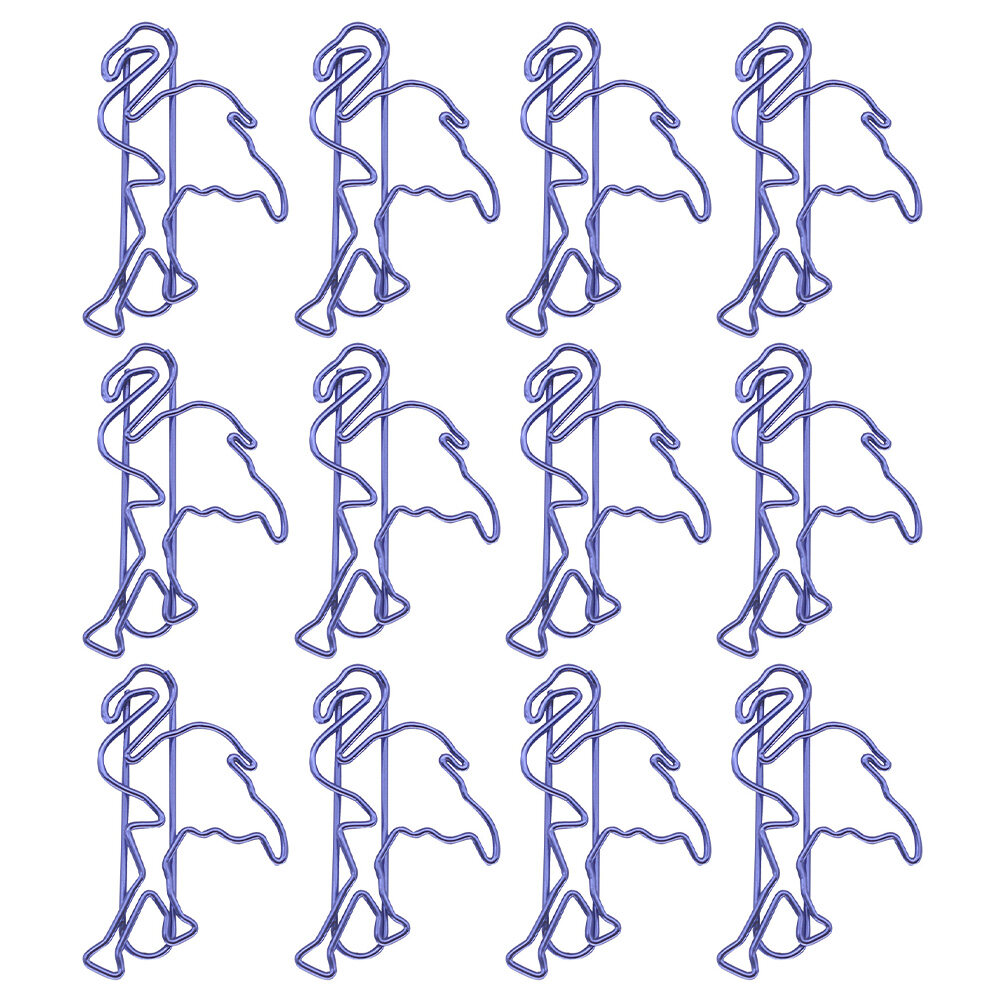 HEMOTON 12Pcs Animal Shaped Bookmark Clips Cat Design Clips Paper Clips