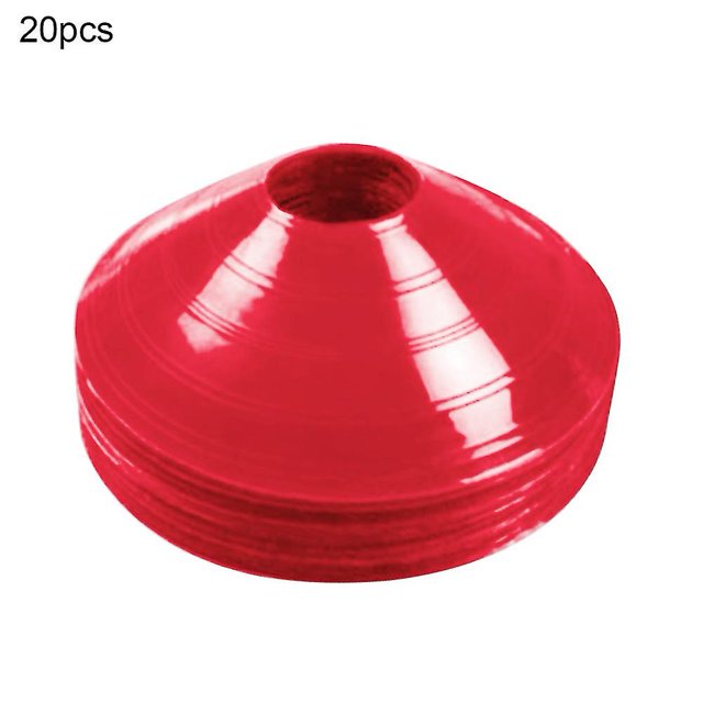 Azul 20 unids/set conos de barrera de campo de fútbol equipo deportivo