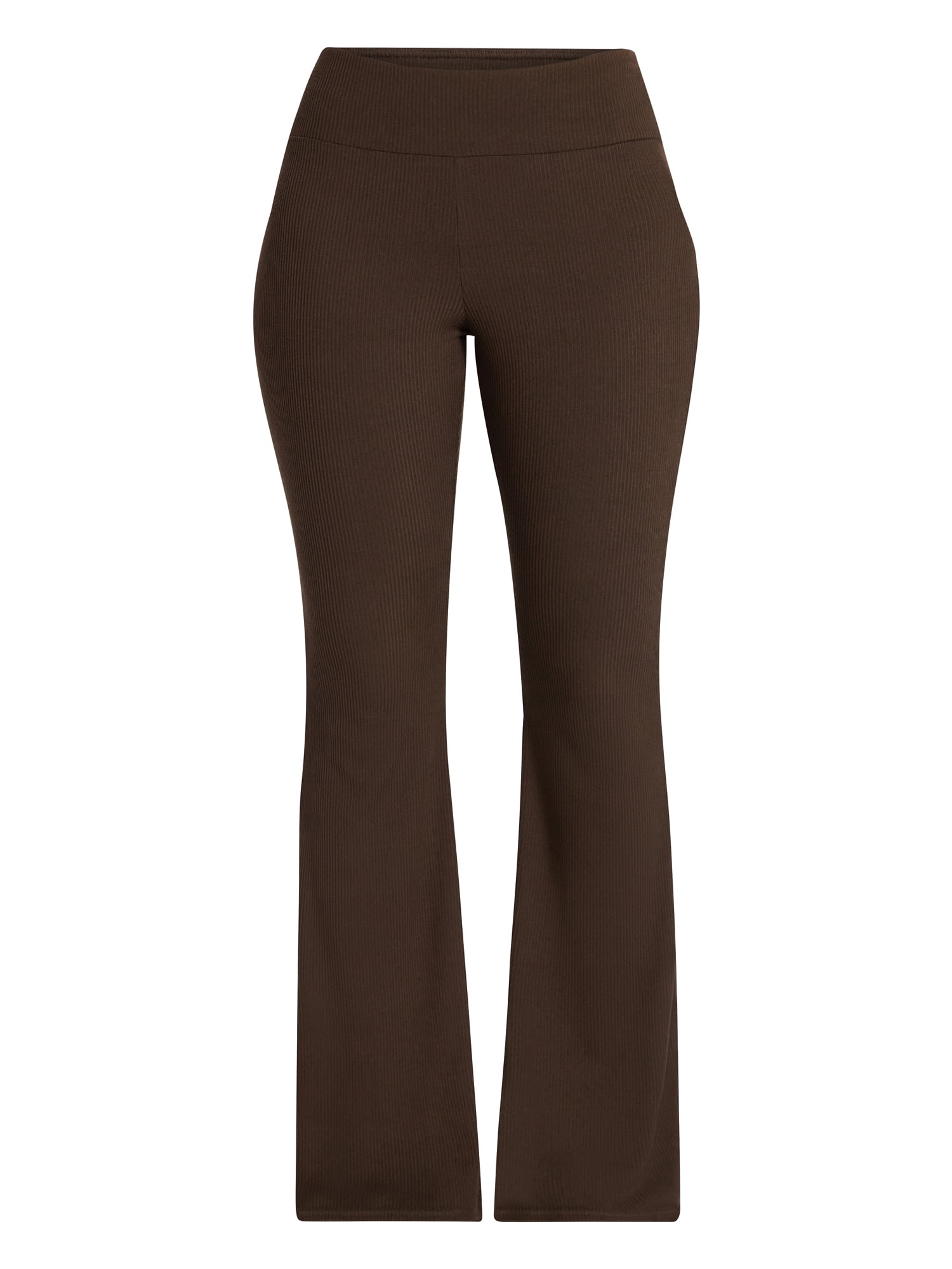No Boundaries Ribbed Knit Flare Pants, Women's XXS-XXL