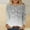 Gray, variant on Womens Long Sleeve Shirts Spring Fall Sequin Round Neck Tops Casual Loose Fashion Comfortable Pullover Blouse Red XXL