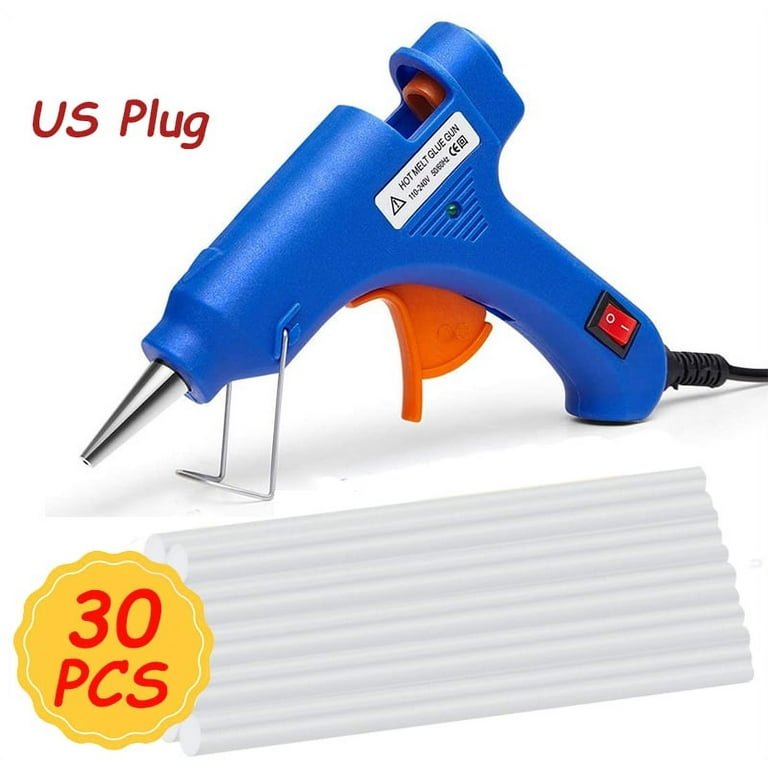 1pc Aluminum Alloy Material Glue Gun For Hot Melt Craft With High Viscosity  And Strength Plus 10pcs Small Glue Sticks As Gift