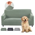 thumbnail image 1 of Sofa Cover Elastic Couch Protector Slipcover 2/3 Seater Washable Furniture Dust-Proof Cover with 8/10 Sponge Strip Soft Couch Full Cover Solid Color Sofa Slipcover Pet-Proof for Sofa, 1 of 10