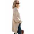 thumbnail image 5 of Women'S Oversized Sweaters Winter Long Sleeve Casual Tops Mock Neck Loose Fit Knit Pullover Color M, 5 of 9