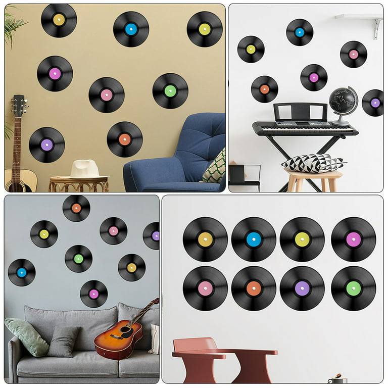 Party Stickers Decals, Vintage Record Walls