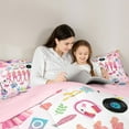 thumbnail image 4 of Manfei Chic Disco Ball 7-Piece King Bedding Set,Music Guitar Halloween Ghost,Cozy Reversible Decor, 4 of 8