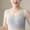 Gray, variant on Crunowin Women's Push Up Bra, Solid Color Comfort Wire Free Breathable Traceless Daily Underwear Beige M