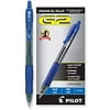 Pilot, G2 Premium Gel Roller Pens, Fine Point 0.7 mm, Blue, Pack of 12