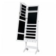 thumbnail image 4 of LIVIZA Lockable Full-Length Mirror Jewelry Cabinet with LED Lights and 4 Tilting Angles , Standing Jewelry Armoire Organizer, 4 of 11