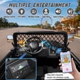 thumbnail image 6 of 24V 7AH Power Car Wheels with Remote Control, Licensed Toyota FJ Ride on Cars for Big Kids, 2 Seater Electric Car with 4 Motors, Music, LED Light, Black, 6 of 10