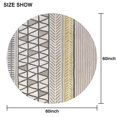 thumbnail image 6 of Round Waterproof Tablecloth 60×60 Inch, Black Lines Reusable Indoor/Outdoor Durable Table Cover for Party Kitchen Dinner Room Decor, 6 of 6