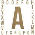 thumbnail image 2 of Wooden Letter Unfinished, Bebas Neue Font, Craft Cutout, 2 of 3