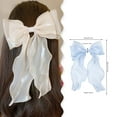 thumbnail image 4 of Elegant Large Silk Hair Bow Clips For Women And Girls French Ribbon Bows Long Tail Hair Accessories, 4 of 4