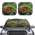 thumbnail image 2 of Fotbe Chameleon Juego de 2 Piezas de Parasoles para Parabrisas | Bloqueador Solar para Auto | Accesorios Plegables para Protección Solar Interior-Small, 2 of 6