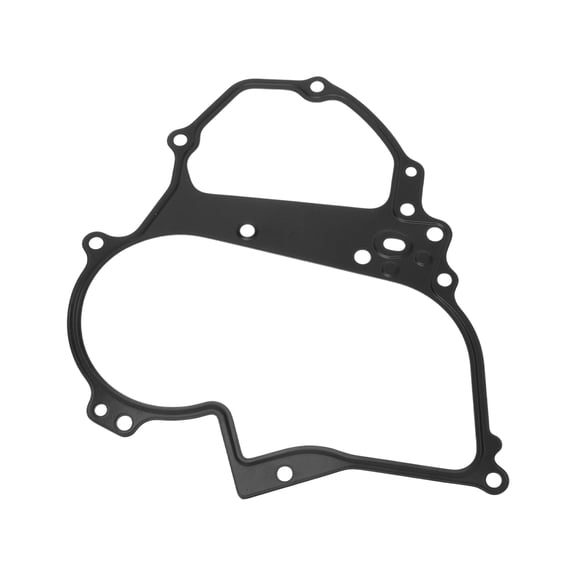 Unique Bargains 1 Pcs Car Engine Timing Cover Gasket Set for Infiniti 2.5L 3.5L 3.7L Chain Case Cover Gasket No.23797EY01A/23797EY00A Black Metal