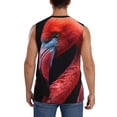 thumbnail image 4 of Honeii Closeup Red Flamingo Portrait Print Men's Sleeveless Muscle Shirts, Breathable & Quick-Dry Gym Shirt, Athletic Tank Top for Running, Fitness, and Outdoor Activities-3X-Large, 4 of 7