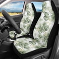 thumbnail image 2 of XYZCANDO Elastic Vehicle Seat Covers Auto Sedan SUV, Anti-Slip Washable Front Seats Protector 2 Pack Polyester Fabric Palm Tree Pattern, 2 of 10