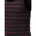 thumbnail image 3 of FashionOutfit Men's Basic Round Neck Stripe Tank Tops, 3 of 3
